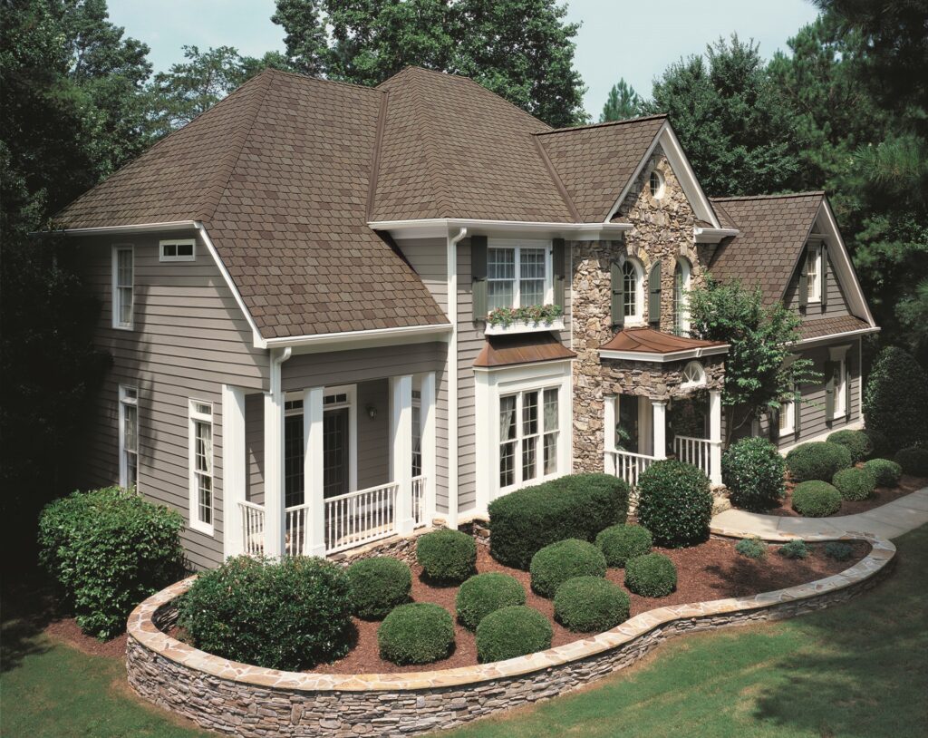 After image of a home with roof replacement